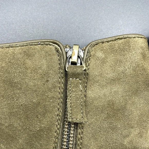 TAHARI Christy Studded Suede Bootie in Olive, 9.5, NWOT - Picture 15 of 16